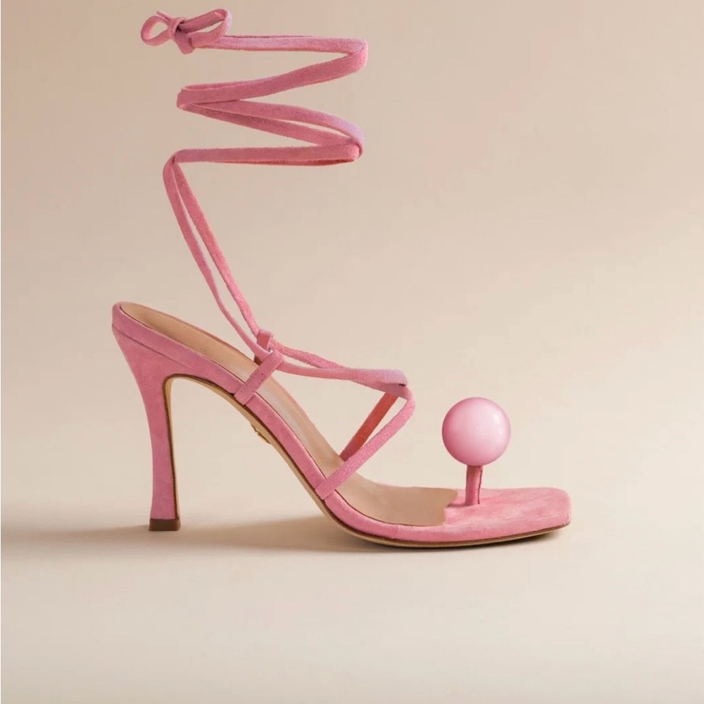 Brother Vellies Wonderland Globe Sandals - Grapefruit (Pink) NEW